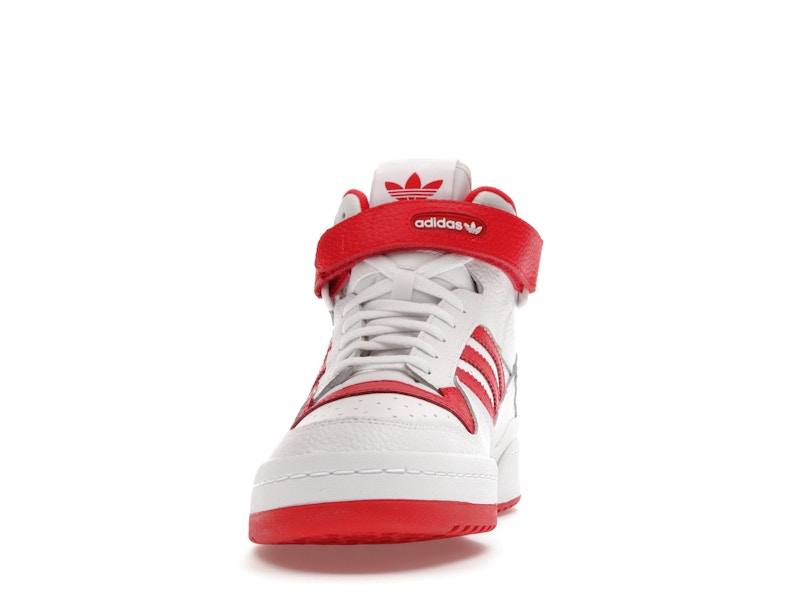 adidas Forum Mid Cloud White Vivid Red