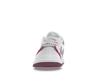 Jordan 1 Low White Light Bordeaux (GS)