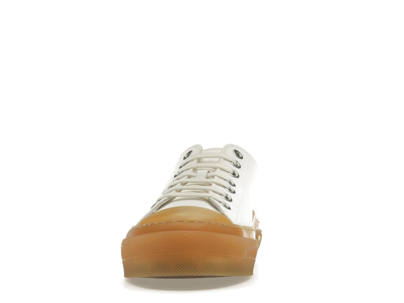 Burberry Logo Detail Cotton Trainer White