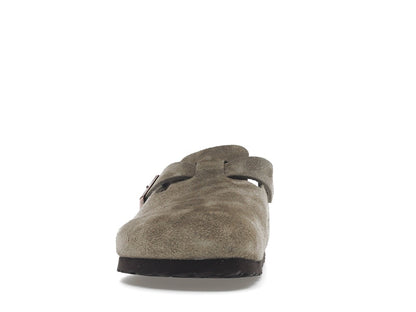 Birkenstock Boston Soft Footbed Suede Taupe (Narrow Fit)