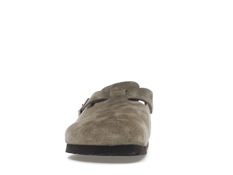 Birkenstock Boston Soft Footbed Suede Taupe (Narrow Fit)