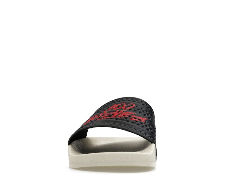 adidas Adilette Slides 100 Thieves Black Red