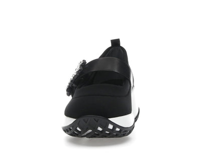 Roger Vivier Viv' Run Babies Black White Crystal Buckle (Women's)