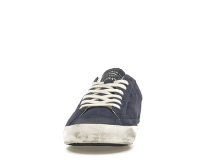 Golden Goose Super-Star Navy Suede White