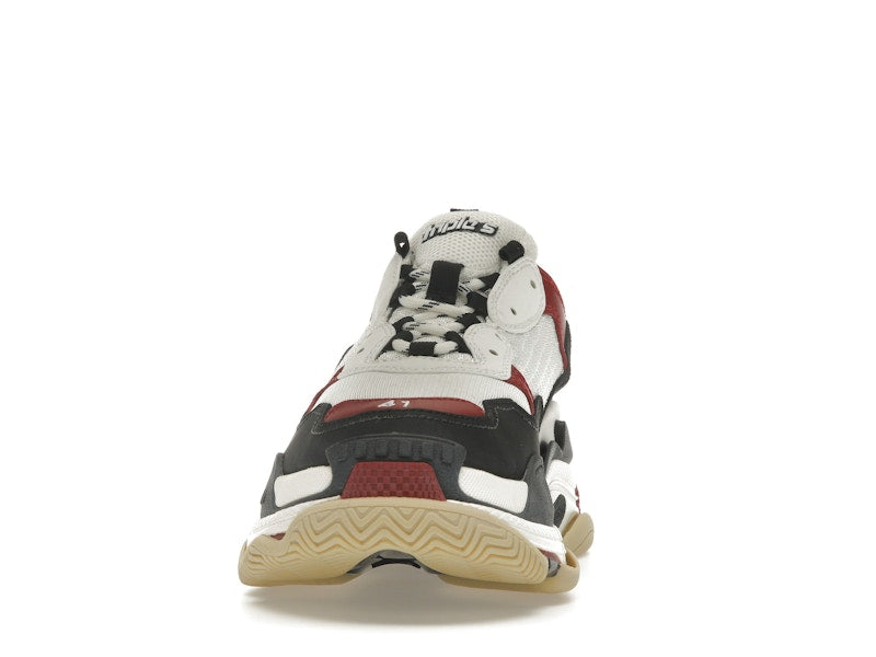 Balenciaga Triple S White Black Crimson