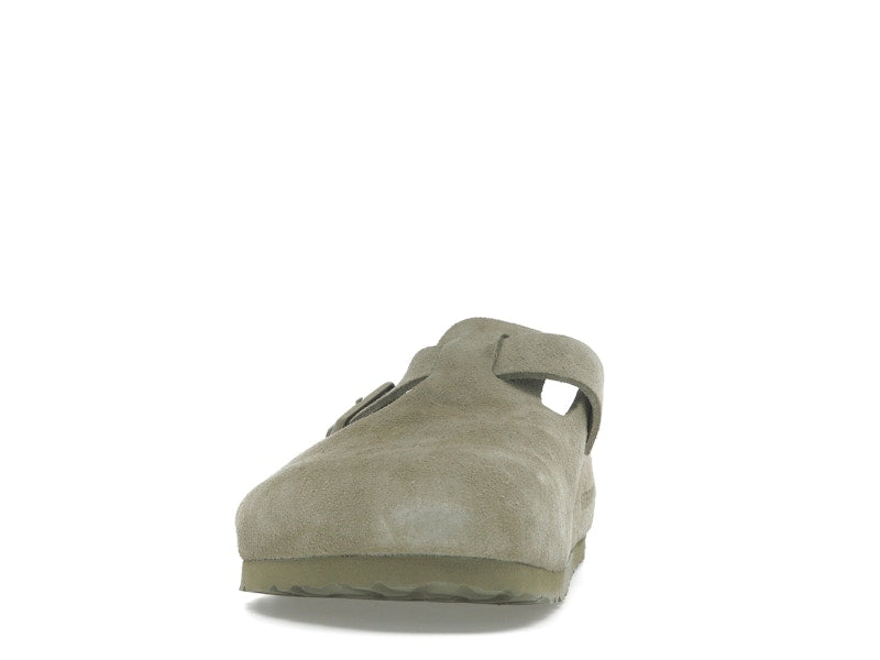 Birkenstock Boston Suede Faded Khaki