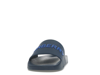 Burberry Embossed Logo Slide Blue