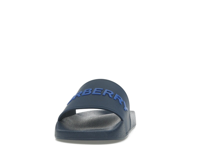Burberry Embossed Logo Slide Blue