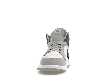 Jordan 1 Mid Wolf Grey Midnight Navy (PS)