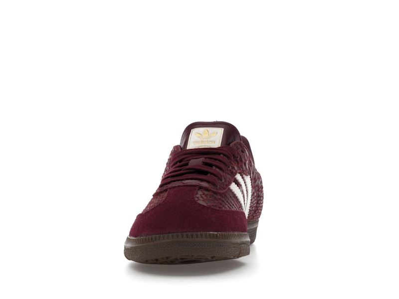 adidas Samba OG Snakeskin Maroon Cream White (Women's)