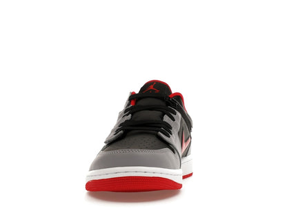 Jordan 1 Low Flyease Fire Red Cement Grey