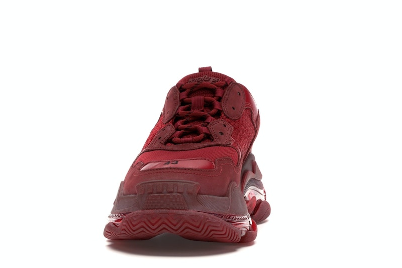 Balenciaga Triple S Burgundy Red
