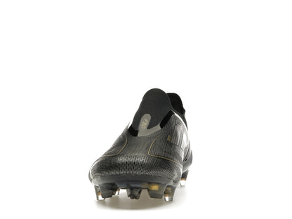 adidas F50 Elite Laceless FG Core Black Iron Metallic Gold Metallic