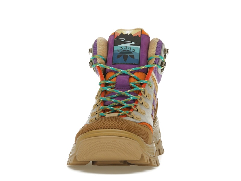 Gucci x Adidas Laced Up Boots Brown Purple (Women's)