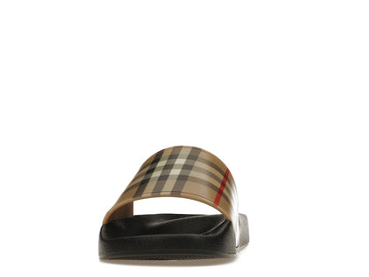 Burberry Check Print Slides Archive Beige (Women's)