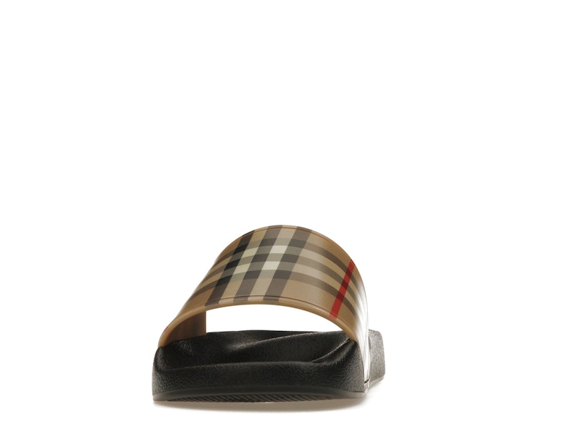 Burberry Check Print Slides Archive Beige (Women's)