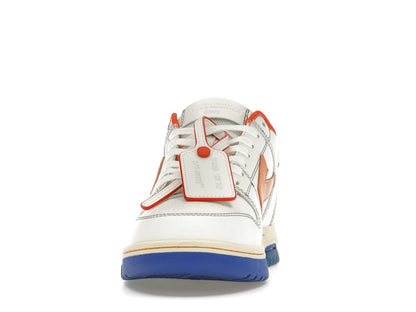 OFF-WHITE Out Of Office OOO Low Tops White Orange Blue Contrast Stitching