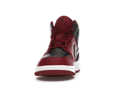 Jordan 1 Mid Team Red Black White (GS)