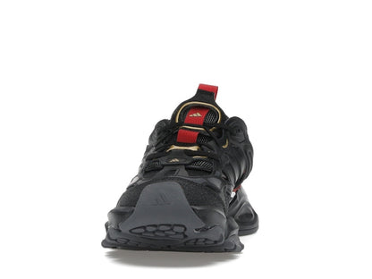 adidas XLG Runner Deluxe Black Gold Metallic Red