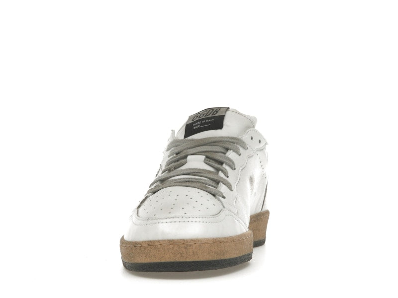 Golden Goose Ball Star White Silver Glitter (Women's)