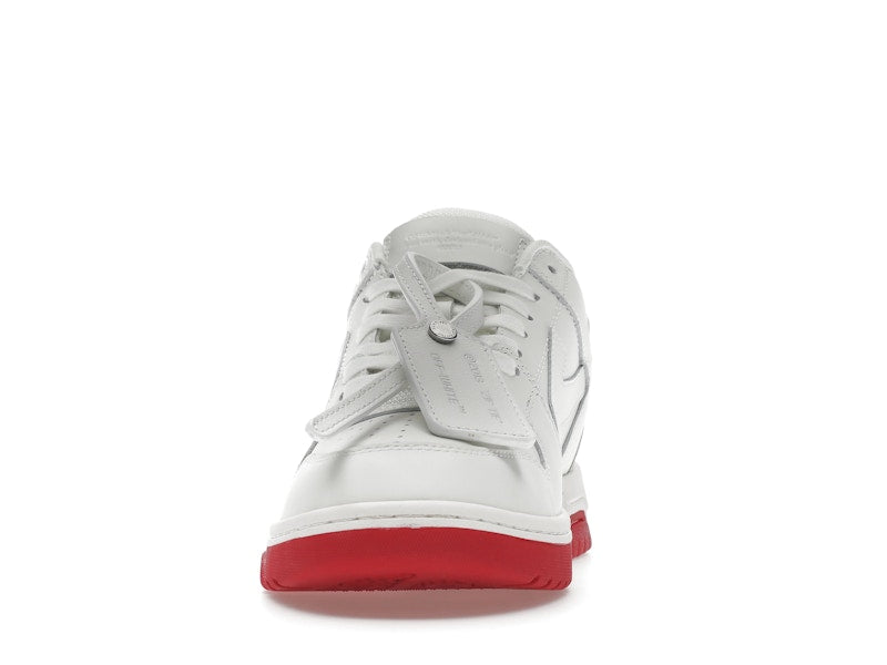 OFF-WHITE Out Of Office "OOO" Low Tops For Walking White White Red SS22