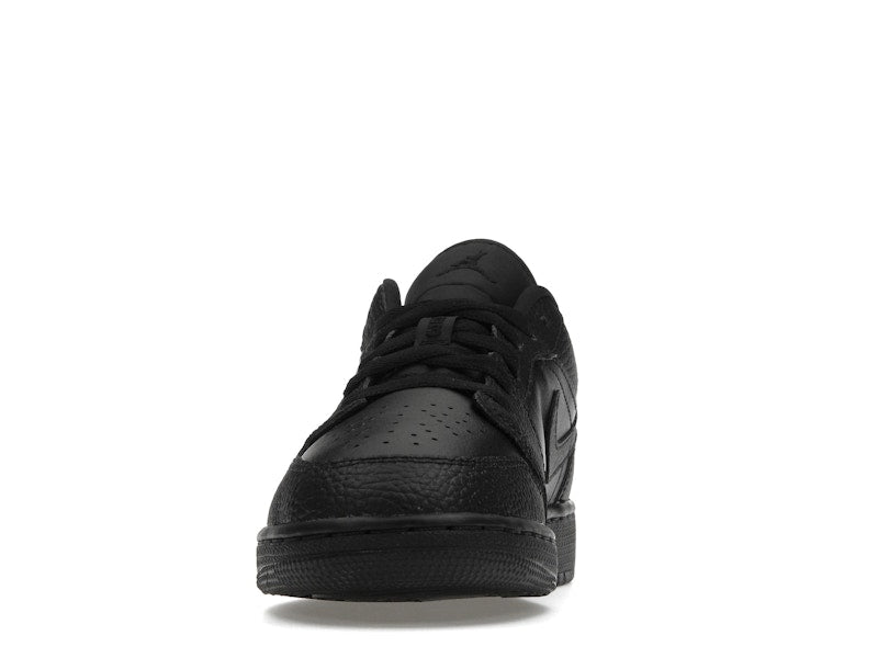 Jordan 1 Low Tumbled Leather Black (GS)