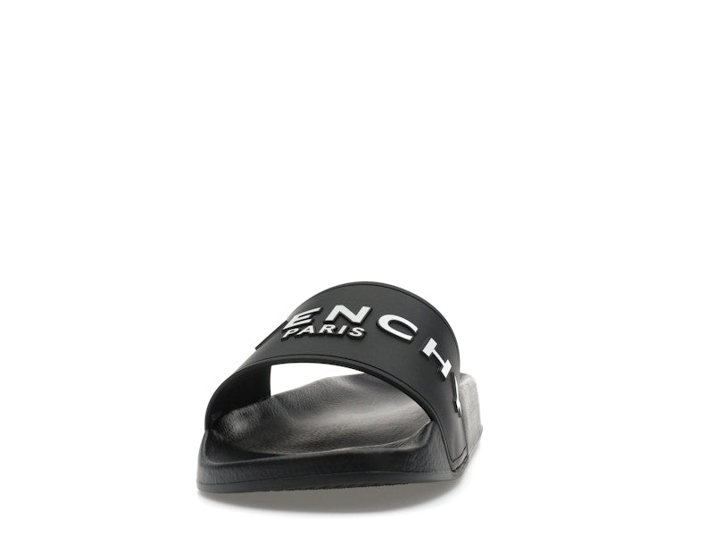 Givenchy Paris Flat Sandals Black White