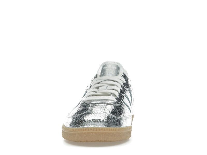 adidas Samba OG Silver Metallic Cracked Leather (Women's)