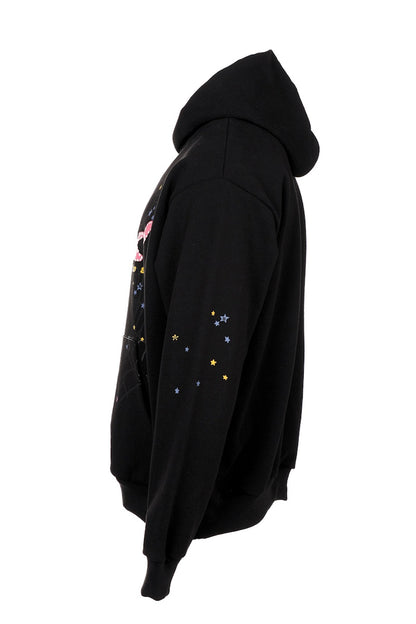Sp5der P*NK Hoodie Black