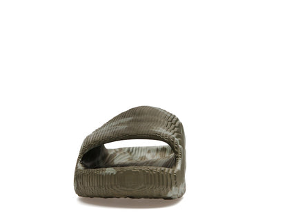 adidas Adilette 22 Slides Olive Strata Silver Green