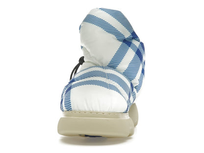 Burberry Check Pillow Boots Blue White