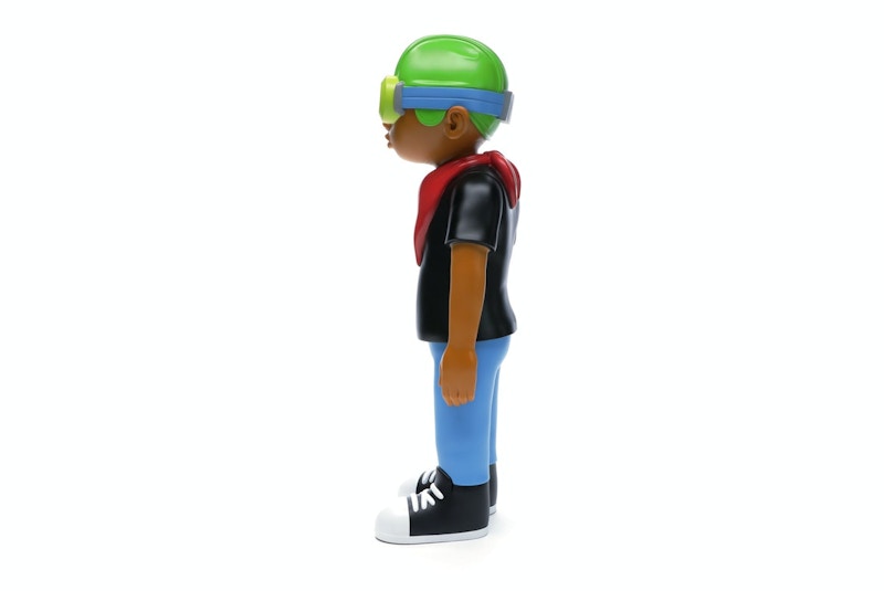 Hebru Brantley x Mindstyle Fly Boy Black Tee Vinyl Figure Multi