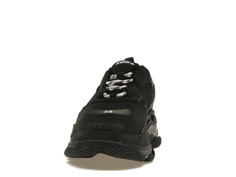 Balenciaga Triple S Black White Laces