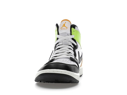 Jordan 1 Retro High Golf White University Gold Volt Black