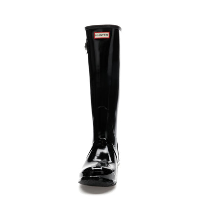 Hunter Original Tall Gloss Rain Boots Black (Women's)