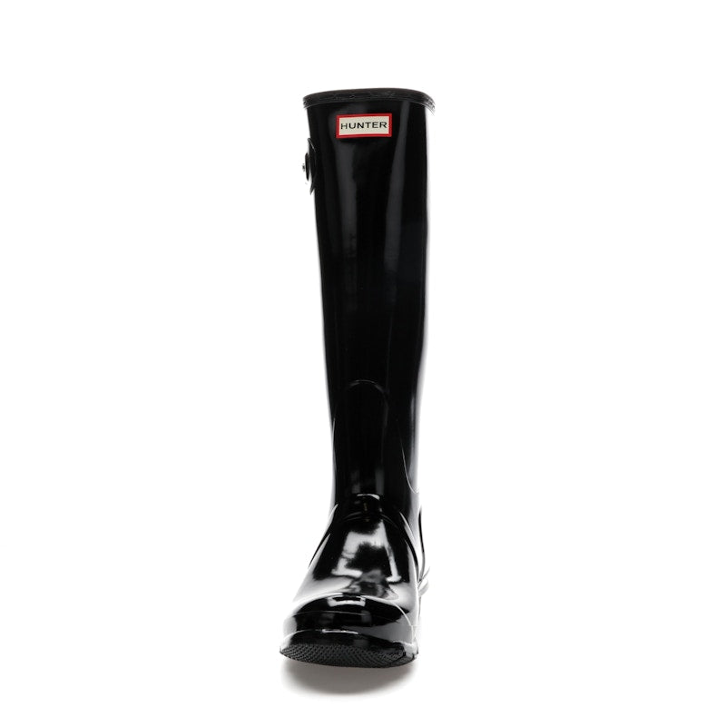 Hunter Original Tall Gloss Rain Boots Black (Women's)