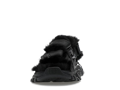 Balenciaga Track Sandal Fake Fur Black (Women's)