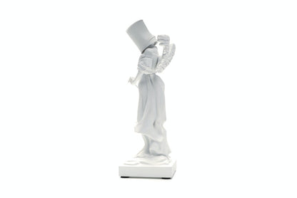 Banksy Bucket On Head Figure White