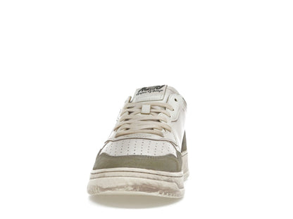 Autry Medalist Low Super Vintage White Silver Lizard