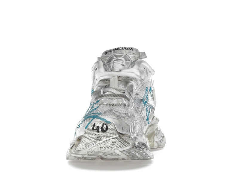 Balenciaga Runner Graffiti White Blue