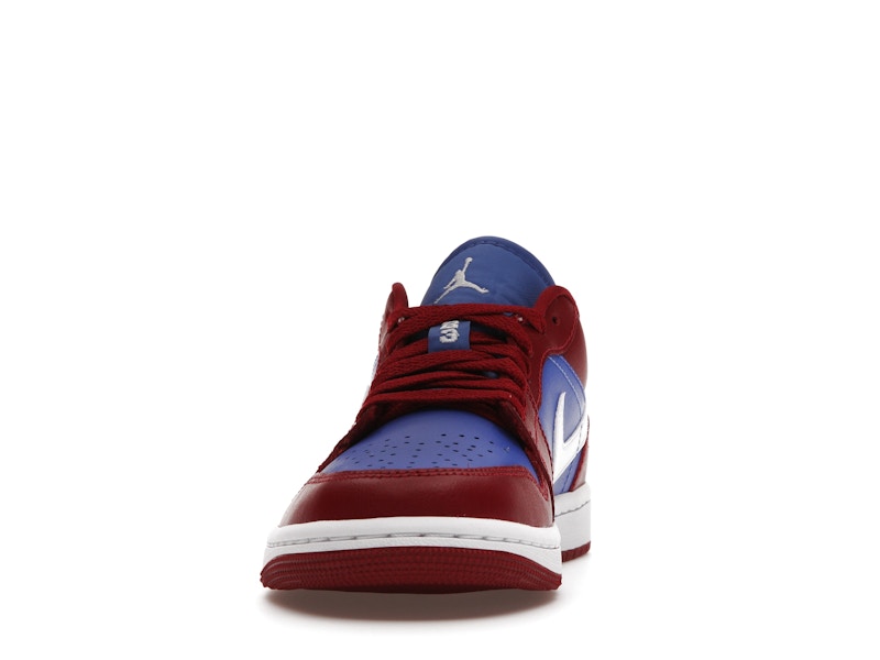 Jordan 1 Low Pomegranate Medium Blue (Women's)