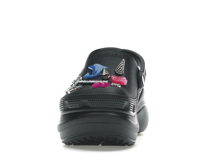 Balenciaga x Crocs Mule Black Multicolor Jibbitz (Women's)
