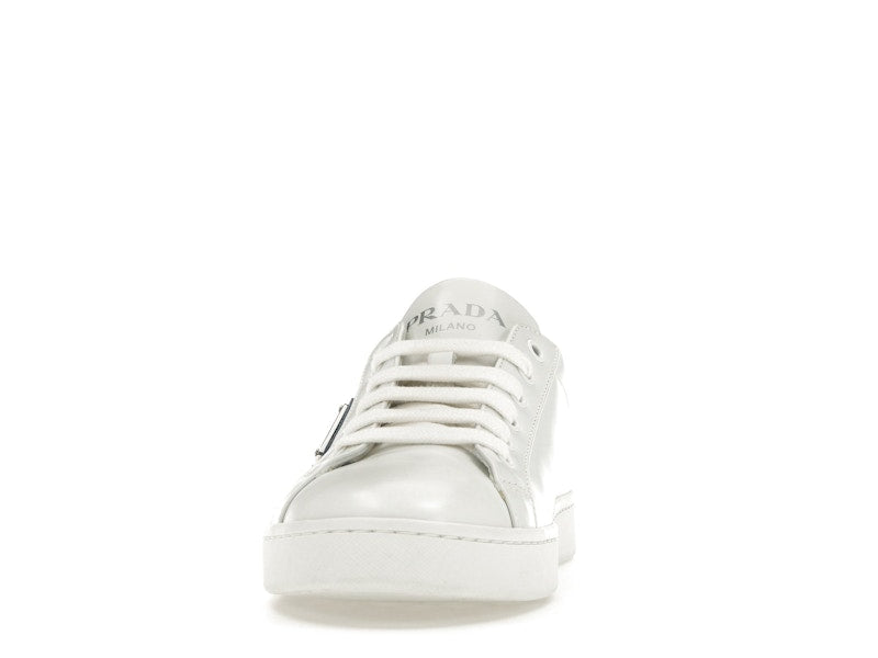 Prada Court Sneaker White Blue Leather (Women's)