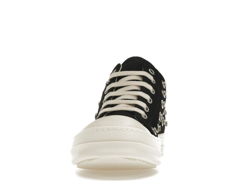 Rick Owens DRKSHDW Low Sneaks Eyelet Black Milk