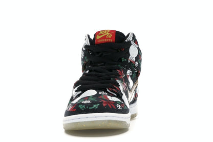 Nike SB Dunk High Concepts Ugly Christmas Sweater Black (Special Box)