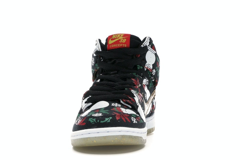 Nike SB Dunk High Concepts Ugly Christmas Sweater Black (Special Box)