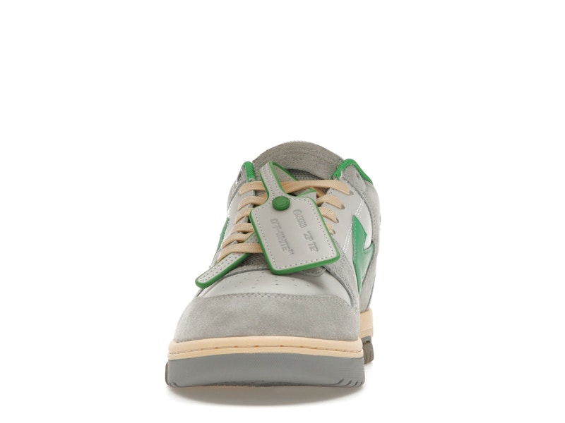 OFF-WHITE Out Of Office OOO Low Tops Light Grey Green