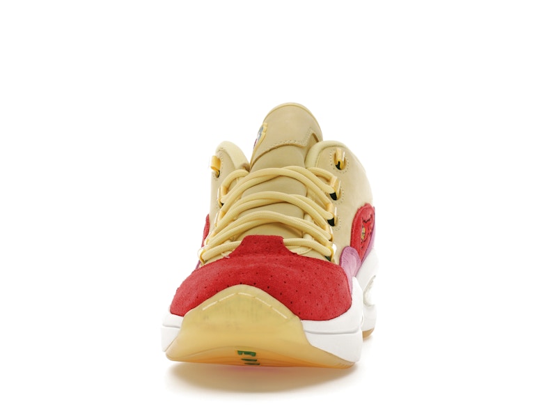 Reebok Question Low BBC Ice Cream Running Dog Yellow Red