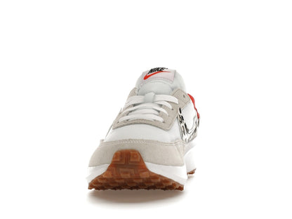 Nike Waffle Debut White Team Orange Leopard (Women's)