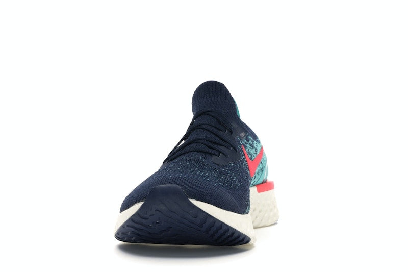 Nike Epic React Flyknit College Navy Hyper Jade
